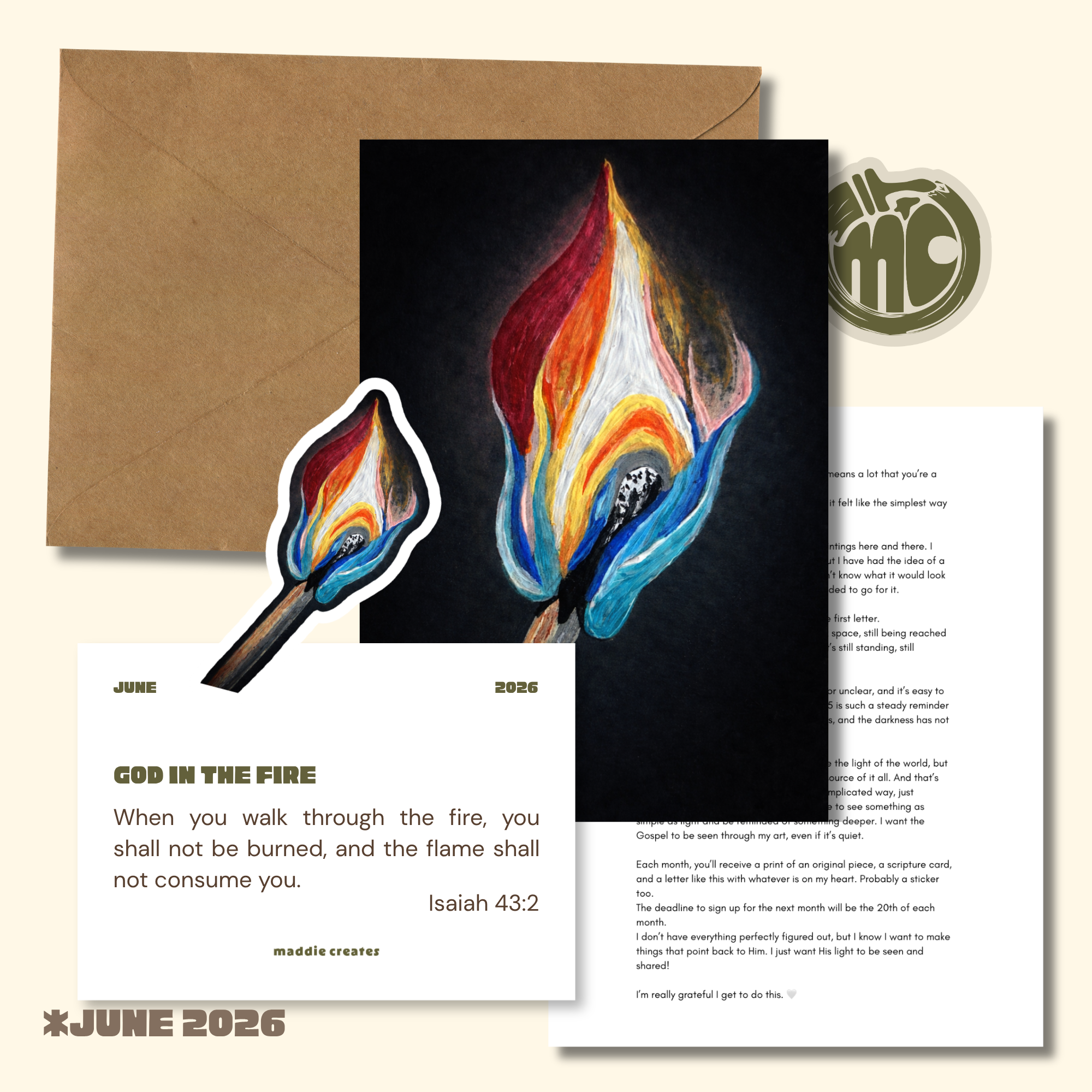 The Source Letter Print Club Membership (Ships the 1st of the Month)