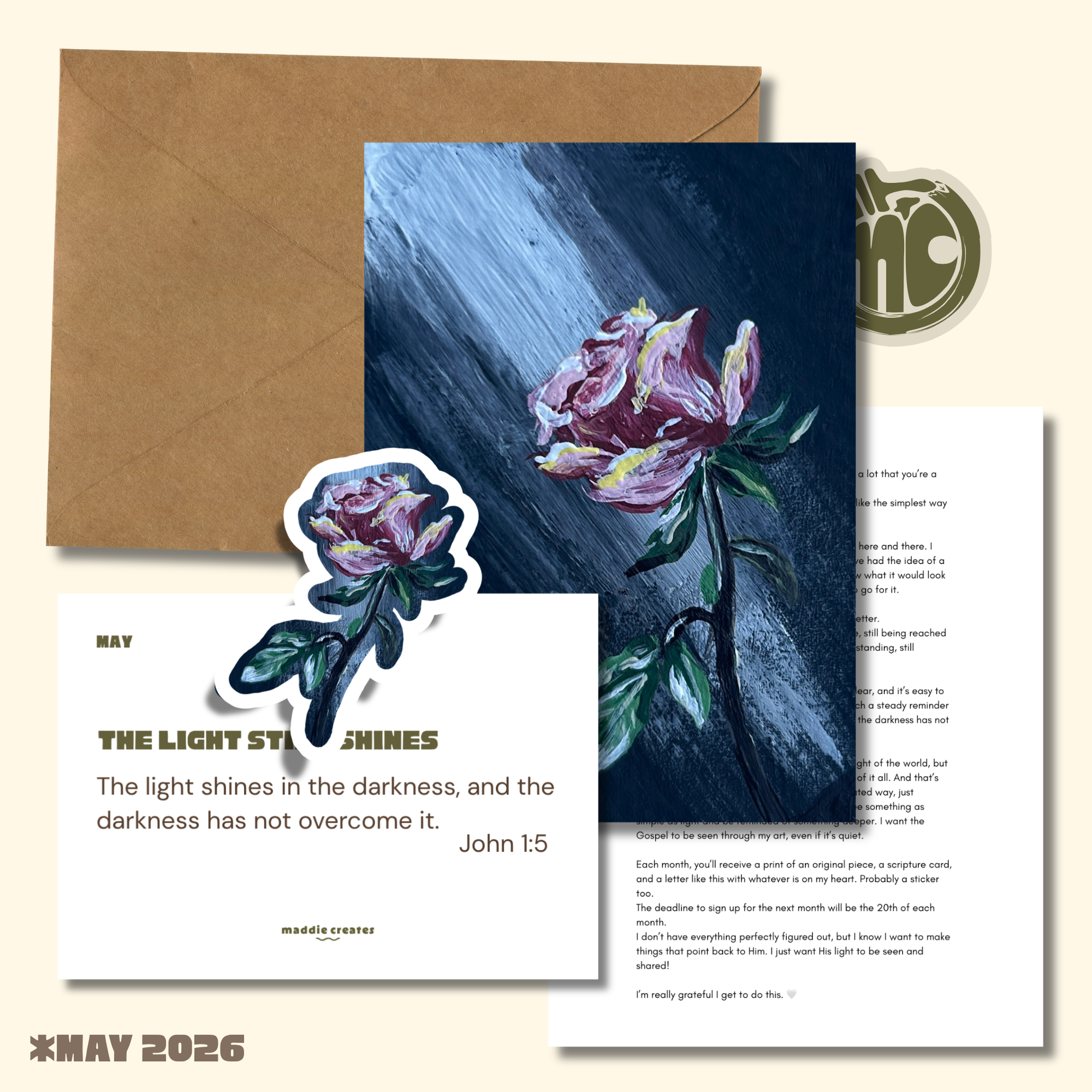 The Source Letter Print Club Membership (Ships the 1st of the Month)