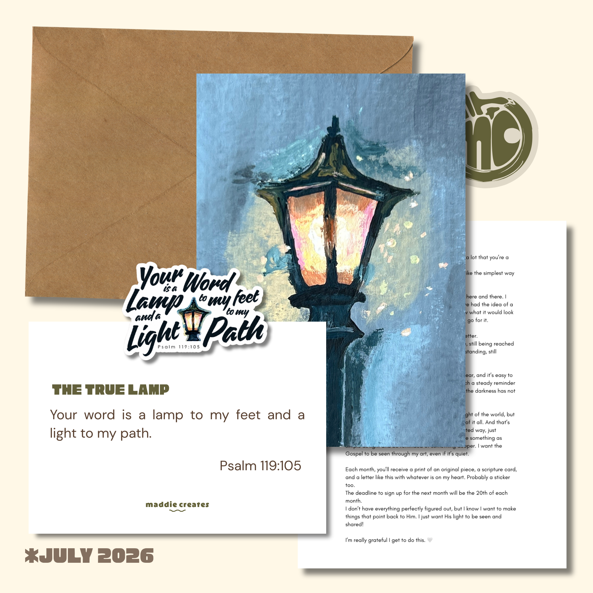The Source Letter Print Club Membership (Ships the 1st of the Month)